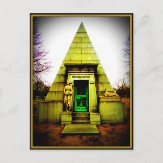 Egyptisch Mausoleum Briefkaart (Voorkant)