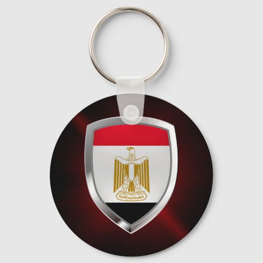 Egyptisch metallisch embleem sleutelhanger (Voorkant)