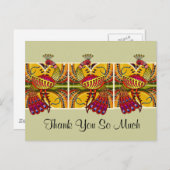 Egyptisch motief Dank u kaart (Voorkant / Achterkant)