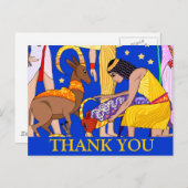 Egyptisch motief Dank u kaart (Voorkant / Achterkant)
