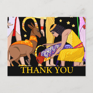 Egyptisch motief Dank u kaart