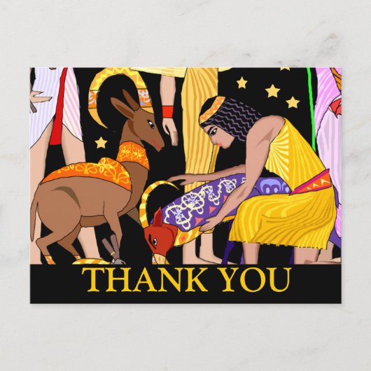 Egyptisch motief Dank u kaart (Voorkant)