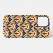 Egyptisch Motief Visschubben Naadloos Patroon iPhone Hoesje (Achterkant horizontaal)