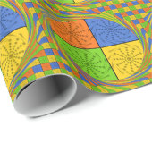 Egyptisch naadloos patroon van naadloze textielpro cadeaupapier (Rol Hoek)