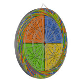 Egyptisch naadloos patroon van naadloze textielpro dartbord (Voorkant Links)