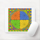 Egyptisch naadloos patroon van naadloze textielpro muismat (Met muis)