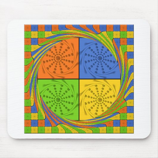 Egyptisch naadloos patroon van naadloze textielpro muismat (Voorkant)