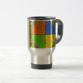 Egyptisch naadloos patroon van naadloze textielpro reisbeker (Voorkant rechts)