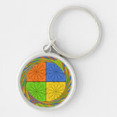 Egyptisch naadloos patroon van naadloze textielpro sleutelhanger (Voorkant)