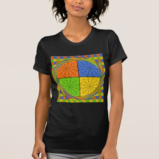 Egyptisch naadloos patroon van naadloze textielpro t-shirt (Voorkant)