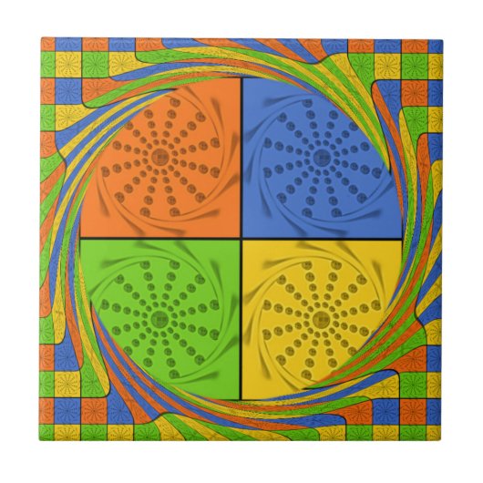 Egyptisch naadloos patroon van naadloze textielpro tegeltje (Voorkant)