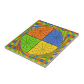 Egyptisch naadloos patroon van naadloze textielpro tegeltje (Zijkant)