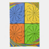 Egyptisch naadloos patroon van naadloze textielpro theedoek (Verticaal)