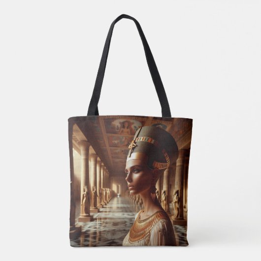 Egyptisch nefertari Voorwerp: Oude Beschaving Tote Bag (Achterkant)