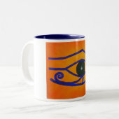 Egyptisch oog van de Mok van een koffie-koffie (Voorkant links)