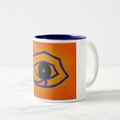 Egyptisch oog van de Mok van een koffie-koffie (Voorkant rechts)