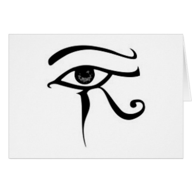 Egyptisch oog van Horus (Voorkant Horizontaal)