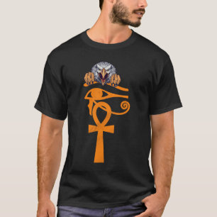 Egyptisch oog van Horus Ankh Egyptische archeoloog T-shirt