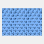 Egyptisch oog van Horus Blue Amulet Inpakpapier Vel (Voorkant 3)