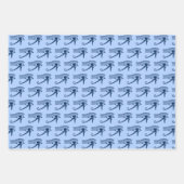 Egyptisch oog van Horus Blue Amulet Inpakpapier Vel (Voorkant 2)