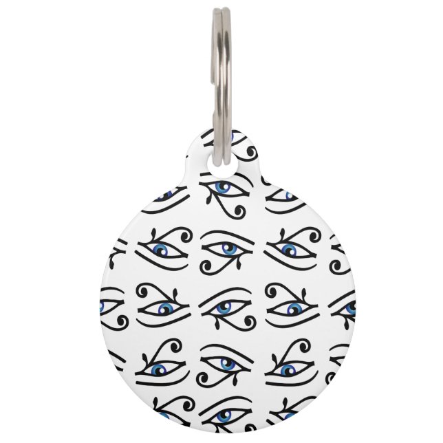 Egyptisch oog van Horus of wadjet Huisdierpenning (Voorkant)