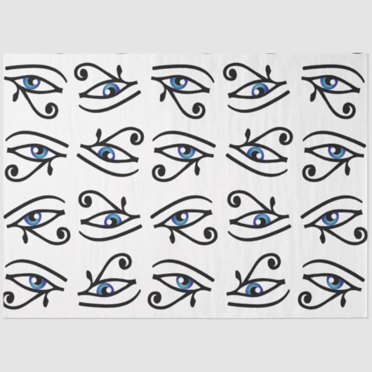 Egyptisch oog van Horus of wadjet Tissuepapier (Voorkant)