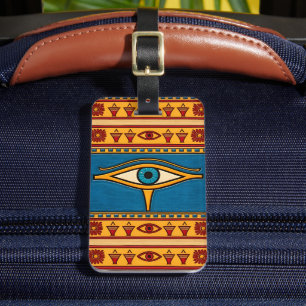 Egyptisch oog van Horus, oog van Ra Egypte Godheid Bagagelabel