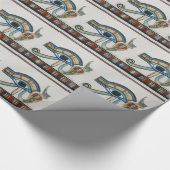 Egyptisch Oog van Horus-pakpapier Cadeaupapier (Hoek)