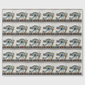 Egyptisch Oog van Horus-pakpapier Cadeaupapier (Vlak)