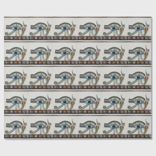 Egyptisch Oog van Horus-pakpapier Cadeaupapier (Vlak)