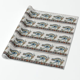 Egyptisch Oog van Horus-pakpapier Cadeaupapier