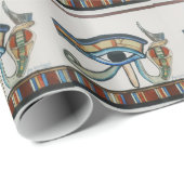 Egyptisch Oog van Horus-pakpapier Cadeaupapier (Rol Hoek)