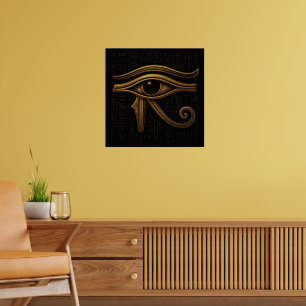 Egyptisch Oog van Horus Poster - Matte Print