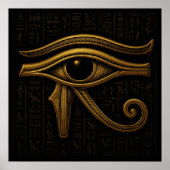 Egyptisch Oog van Horus Poster - Matte Print (Voorkant)
