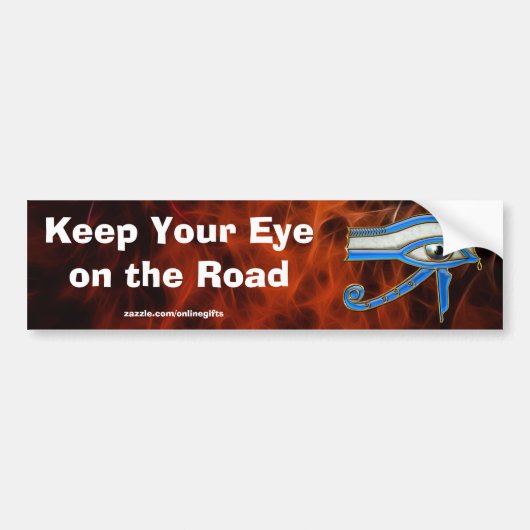 Egyptisch oog van Horus Road Safety Bumper-sticker Bumpersticker (Voorkant)