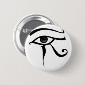 Egyptisch oog van Horus Ronde Button 5,7 Cm (Voorkant /achterkant)