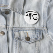 Egyptisch oog van Horus Ronde Button 5,7 Cm (In situ)