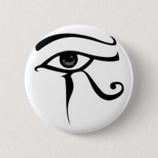 Egyptisch oog van Horus Ronde Button 5,7 Cm