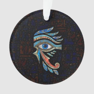 Egyptisch oog van Horus - stenen en goud Ornament