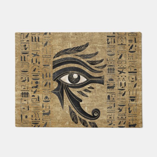 Egyptisch oog van Horus - Wadjet Deurmat (Voorkant)