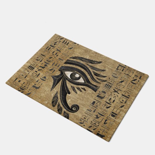 Egyptisch oog van Horus - Wadjet Deurmat (Schuin)