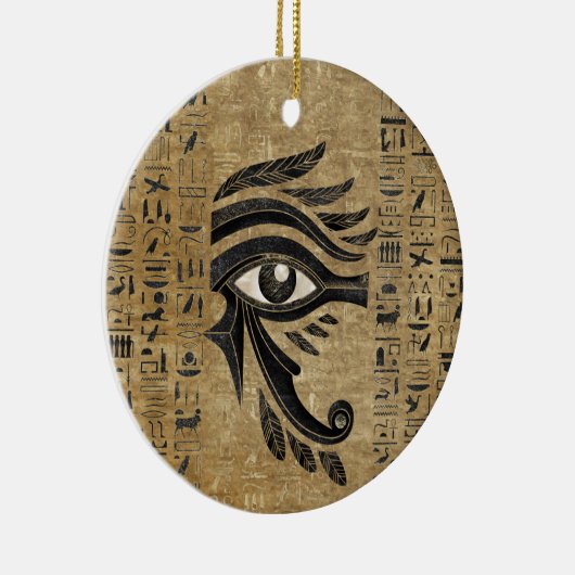 Egyptisch oog van Horus - Wadjet Keramisch Ornament (Rechts)