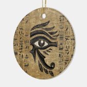 Egyptisch oog van Horus - Wadjet Keramisch Ornament (Links)