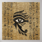 Egyptisch oog van Horus - Wadjet Poster (Voorkant)