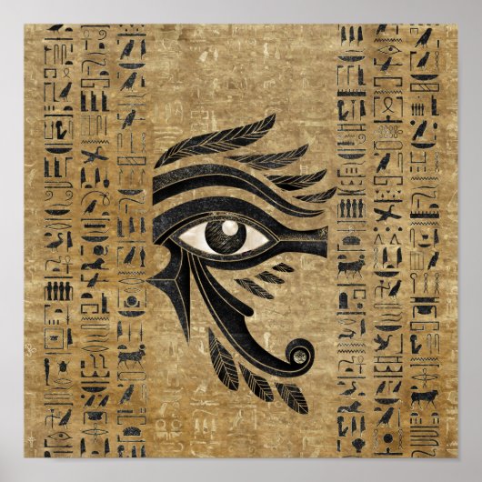 Egyptisch oog van Horus - Wadjet Poster (Voorkant)
