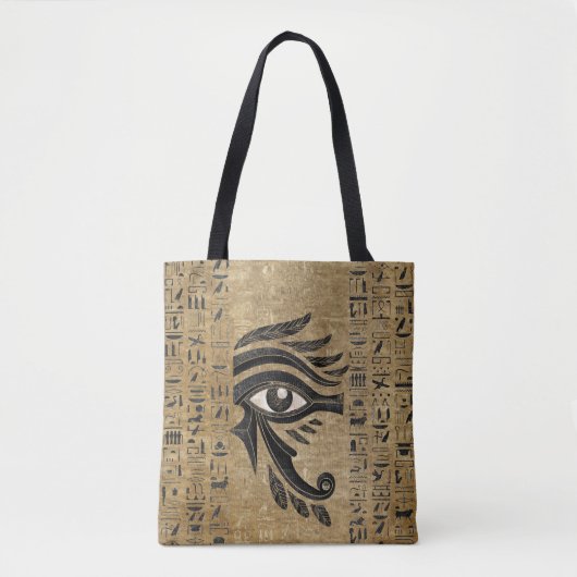 Egyptisch oog van Horus - Wadjet Tote Bag (Voorkant)