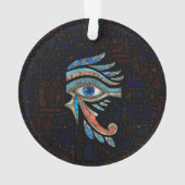 Egyptisch oog van paarden - Gemstenen en goud Ornament (achterkant)