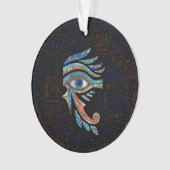 Egyptisch oog van paarden - Gemstenen en goud Ornament (voorkant)
