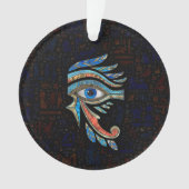 Egyptisch oog van paarden - Gemstenen en goud Ornament (voorkant)