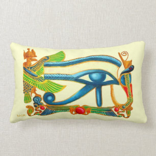 Egyptisch oog van paarden - Monogram Kussen